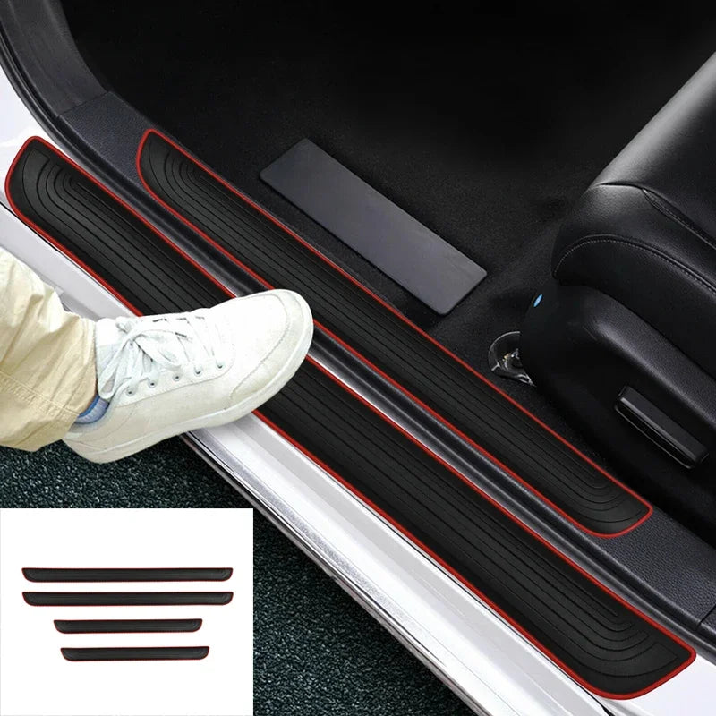Rubber Door Sill Scuff Protectors (4-Pack)
