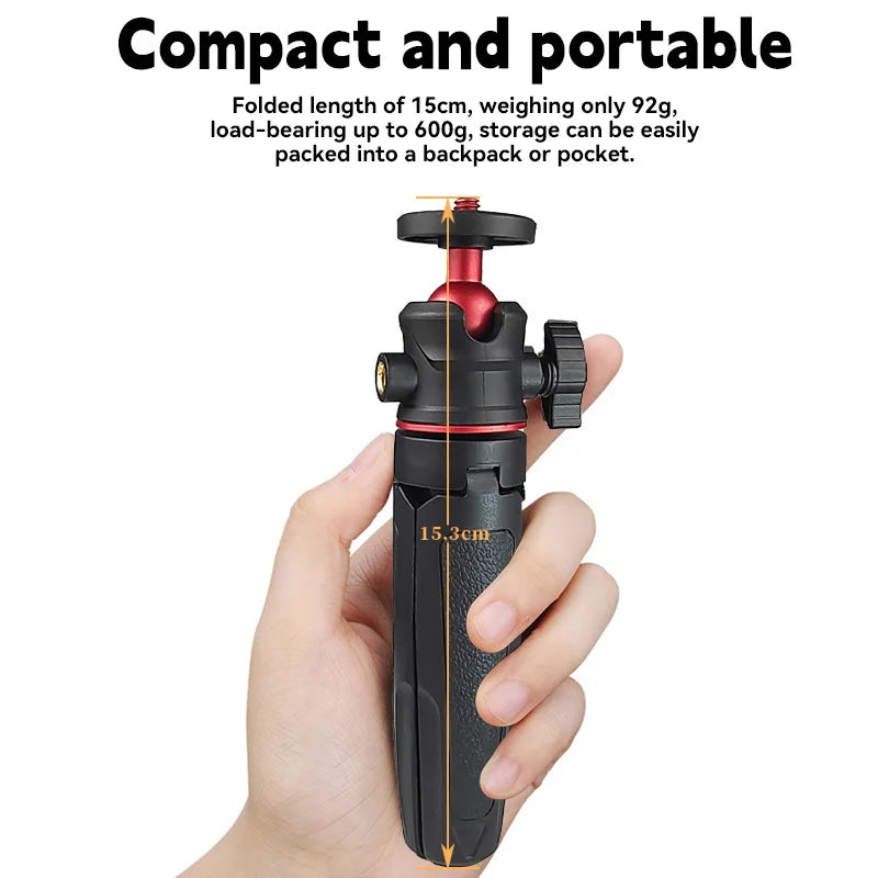 Foldable Mini Tripod with Ball Head for Phone and Camera