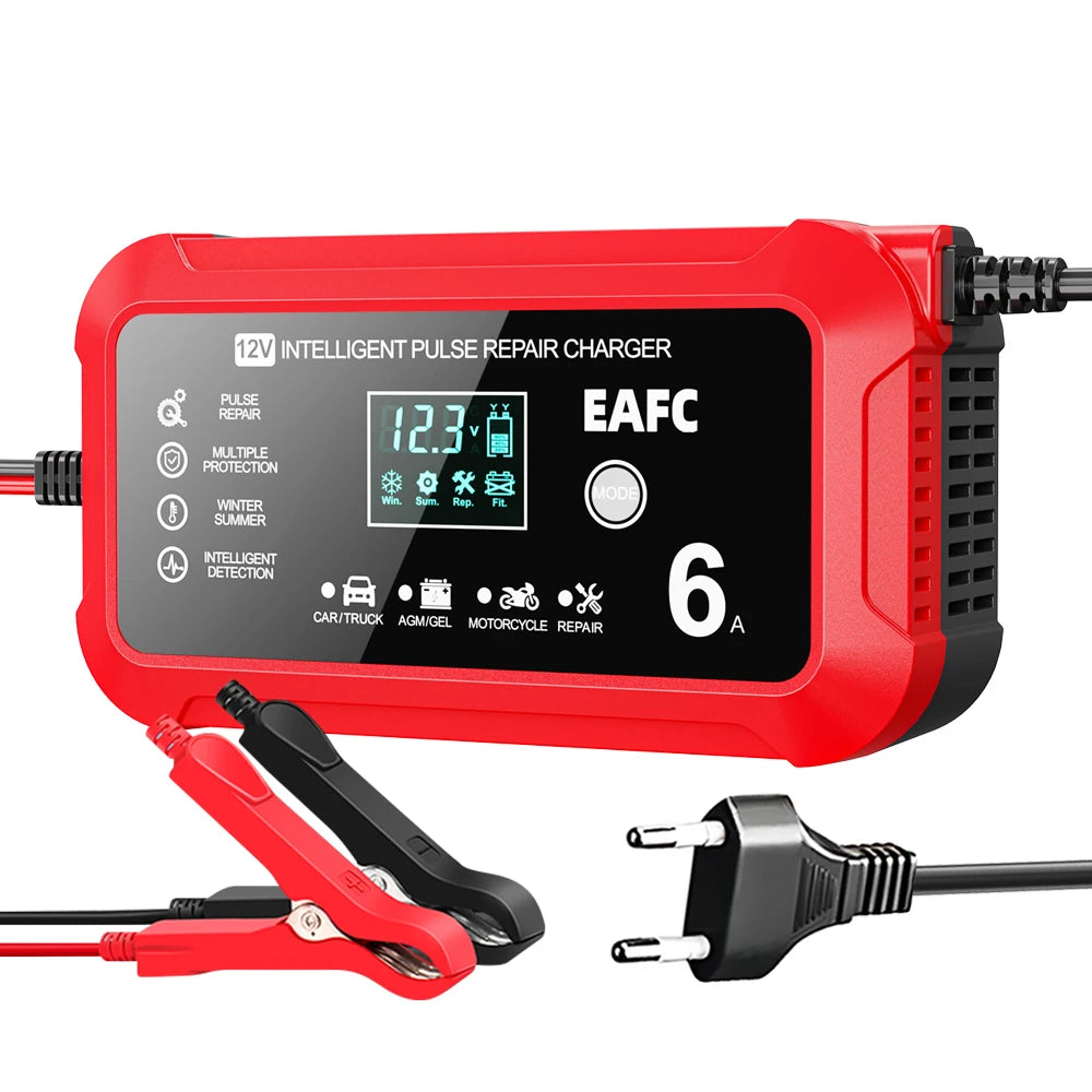 Smart 12V Car Battery Charger & Maintainer