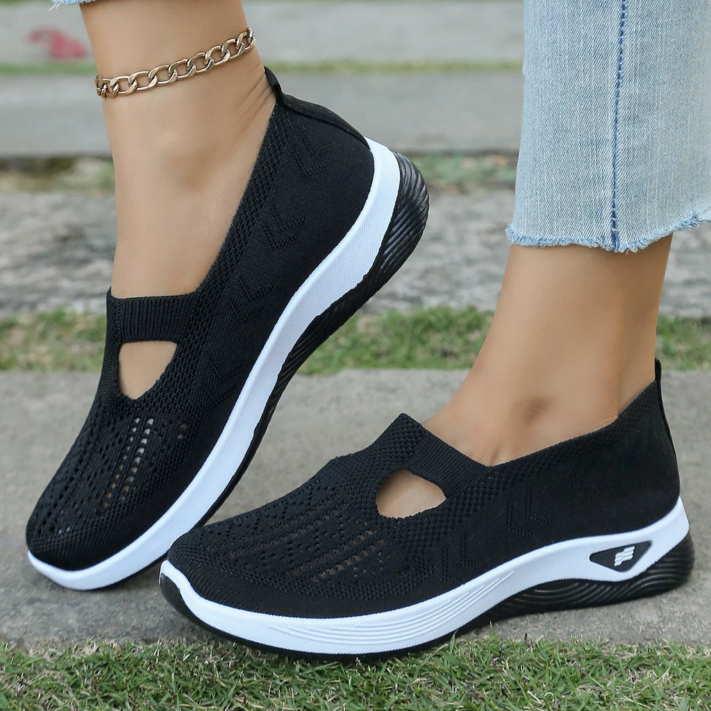 Women's Casual Solid-Color Sneakers