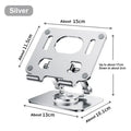 360° Rotating Aluminum Tablet & Phone Stand — Adjustable Foldable Holder
