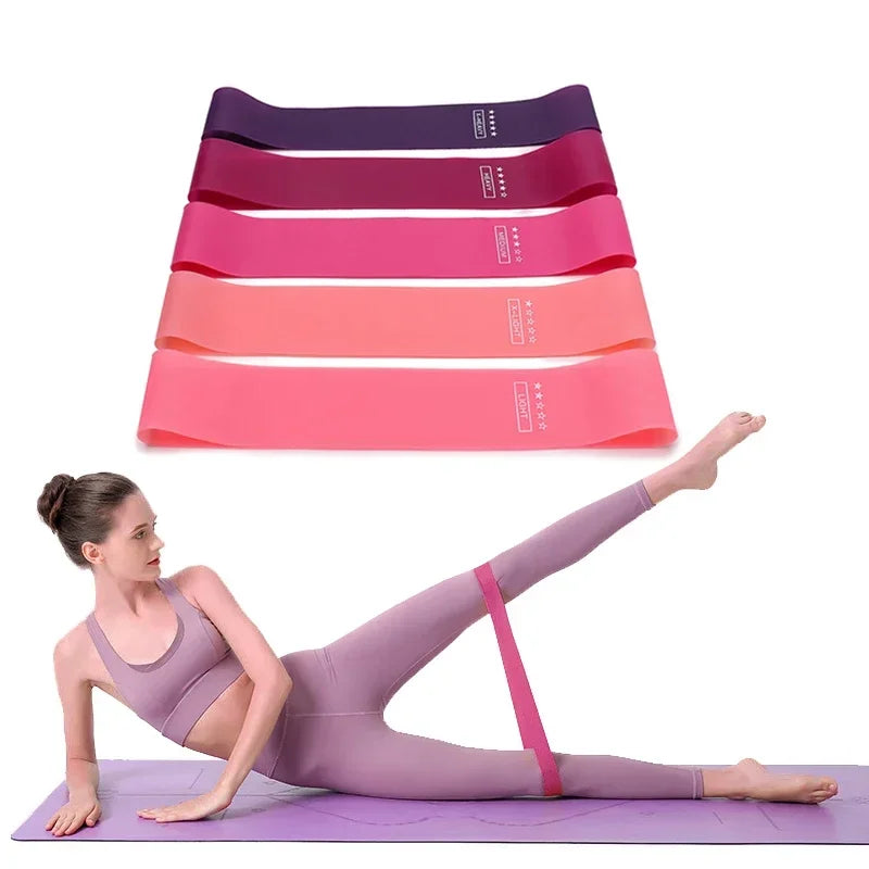Rubber Resistance Loop Bands for Yoga and Strength Training