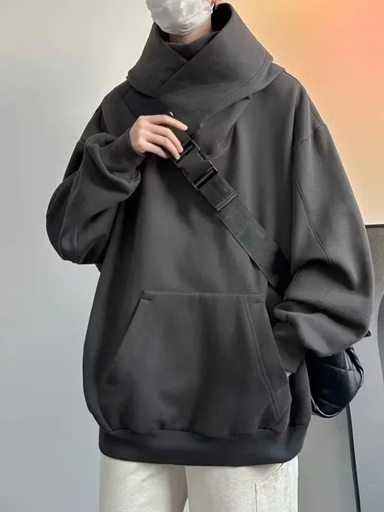 Men's Turtleneck Pullover Hoodie
