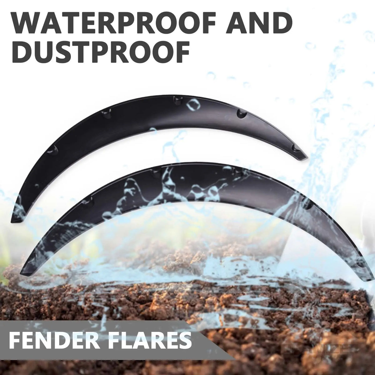 Universal Flexible Car Mud Flaps (4-Pack)