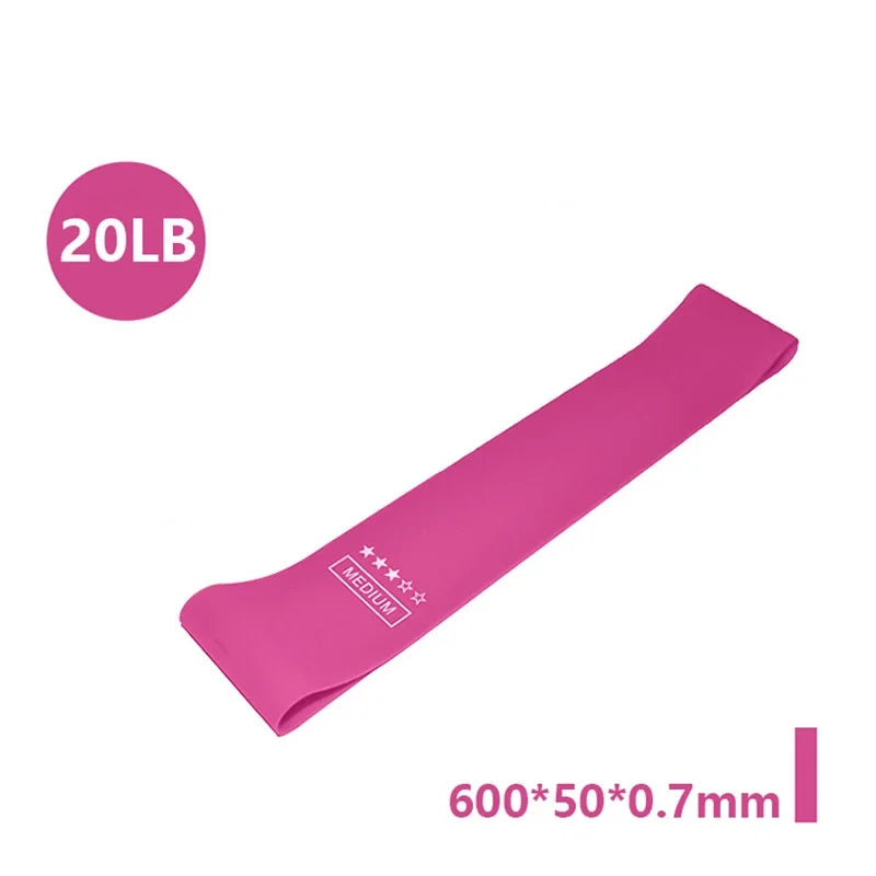 Rubber Resistance Loop Bands for Yoga and Strength Training