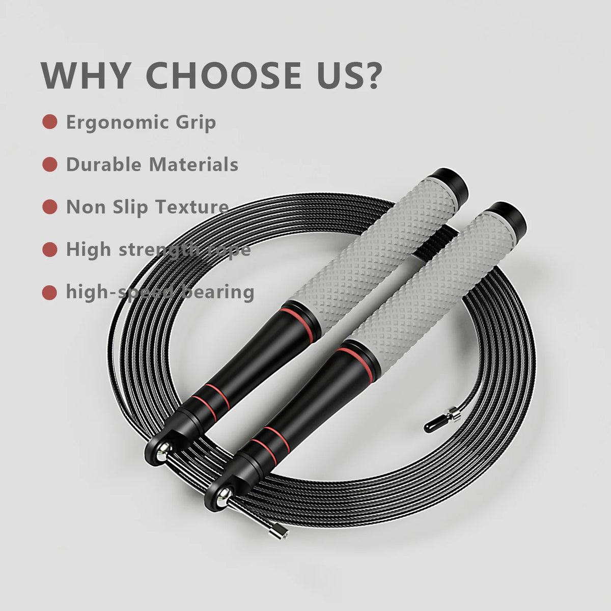 Heavy-Duty Adjustable Speed Jump Rope