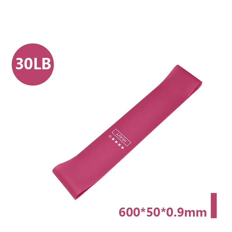Rubber Resistance Loop Bands for Yoga and Strength Training