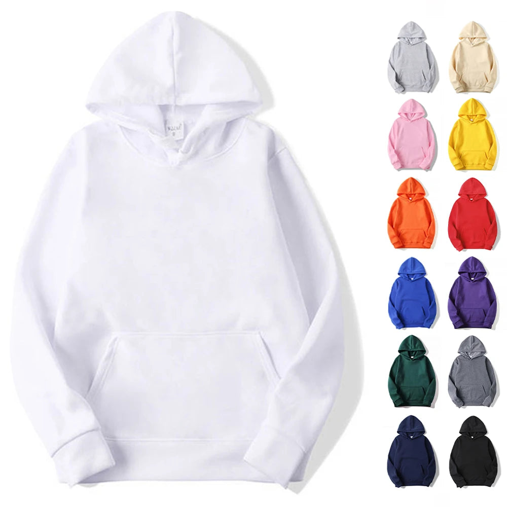 Unisex Blank Fleece Hoodie