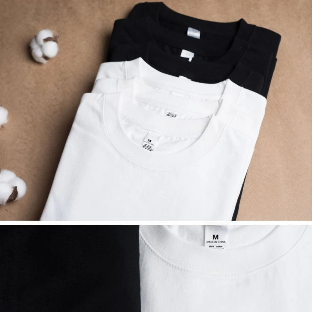 Unisex Cotton Solid T-Shirt 2-Pack