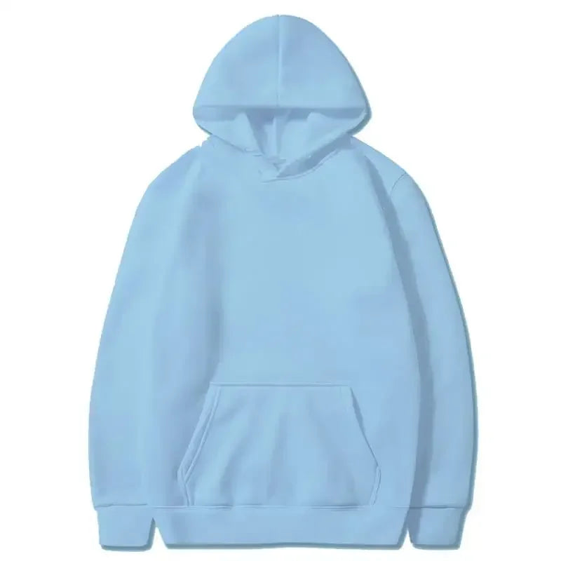 Unisex Solid-Color Pullover Hoodie