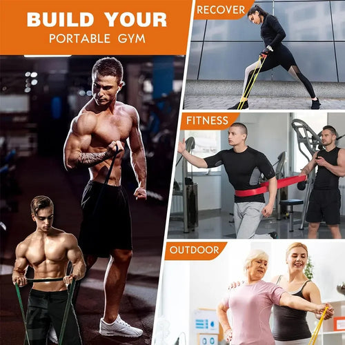 7-Level Pull-Up Assist Resistance Band Set