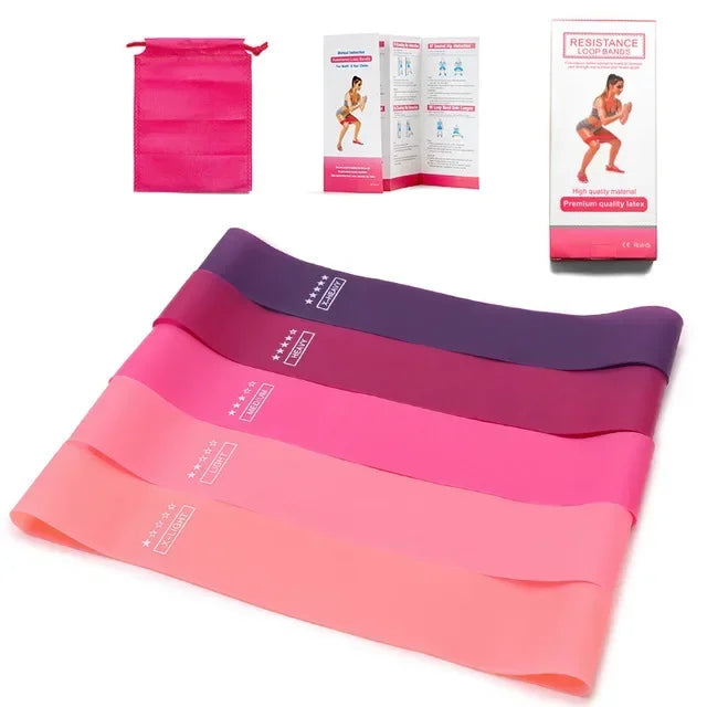 Rubber Resistance Loop Bands for Yoga and Strength Training