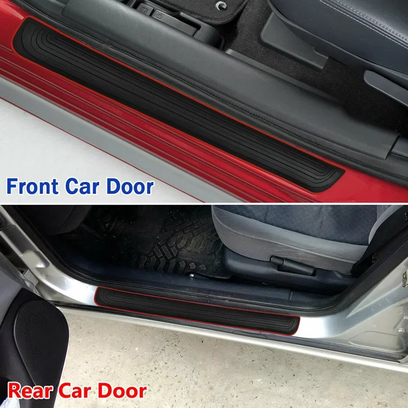 Rubber Door Sill Scuff Protectors (4-Pack)
