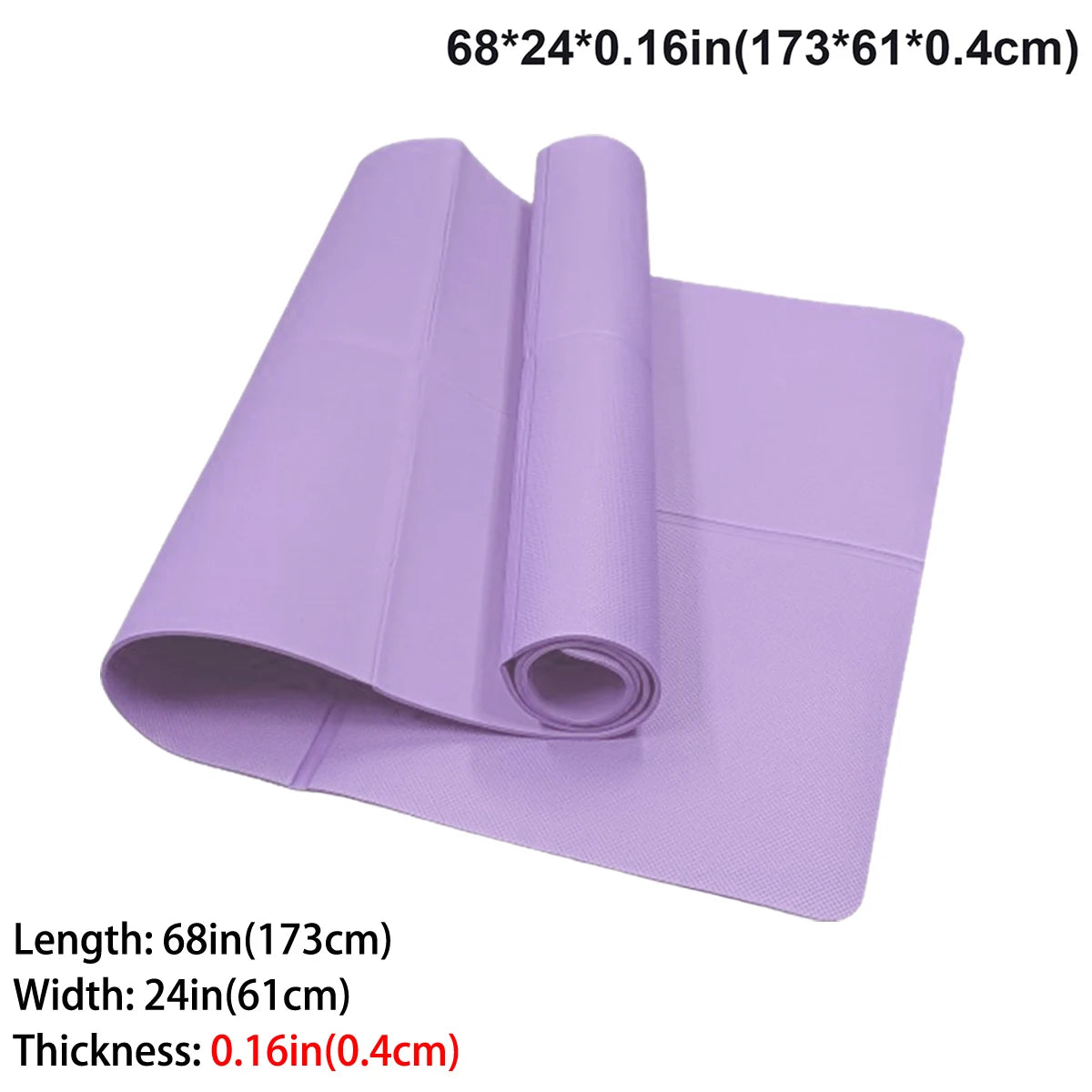 Foldable Yoga Mat — Eco-Friendly EVA Travel Exercise Mat (3mm / 4mm / 6mm)