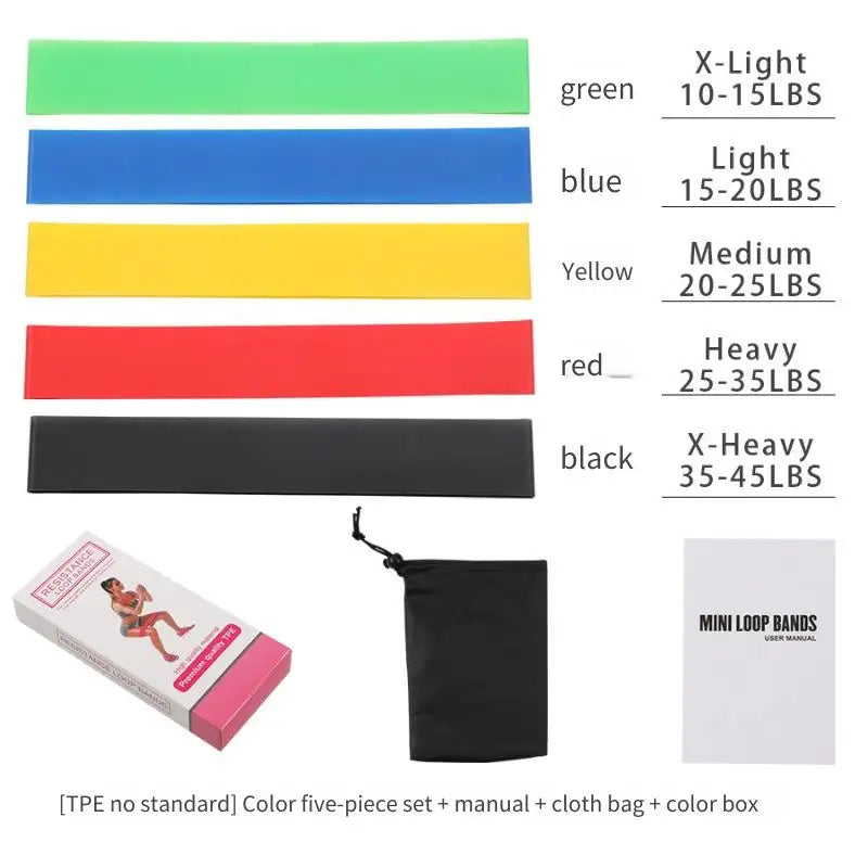 5-Piece Yoga Resistance Band Set