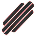 Rubber Door Sill Scuff Protectors (4-Pack)