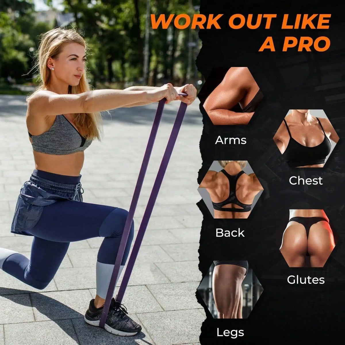5-120 Lbs Pull-Up Assist Band Set
