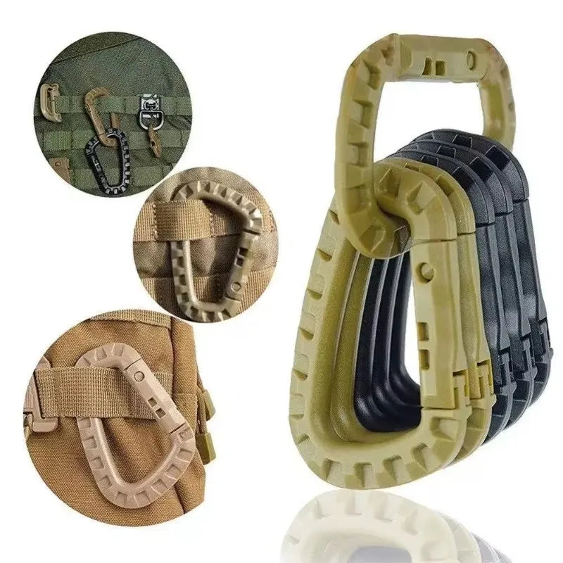 Aluminum Carabiner Clips for Camping and Hiking
