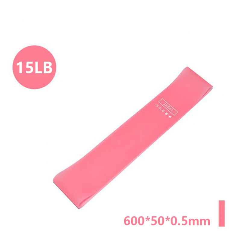 Rubber Resistance Loop Bands for Yoga and Strength Training