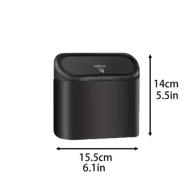 Car Trash Can with Lid and Garbage Bags