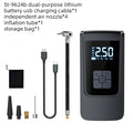 Portable Electric Tire Inflator Pump Tire Pressure Monitor for Cars and Motorcycles Emergency Inflator with Digital Pressure