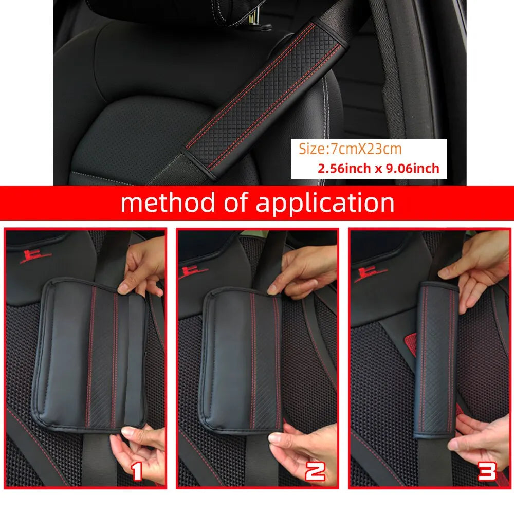 PU Leather Seat Belt Shoulder Pad