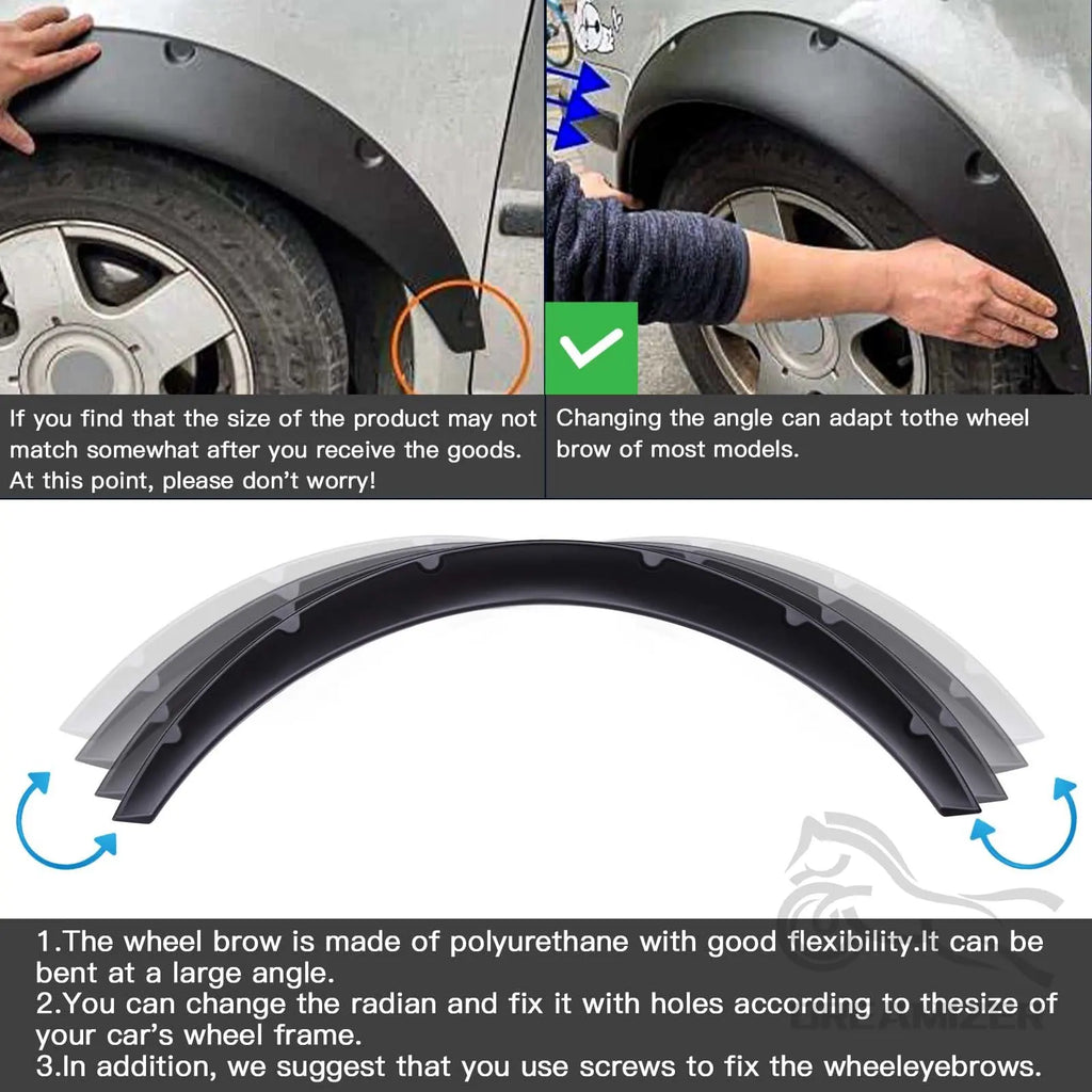 Universal Flexible Car Mud Flaps (4-Pack)