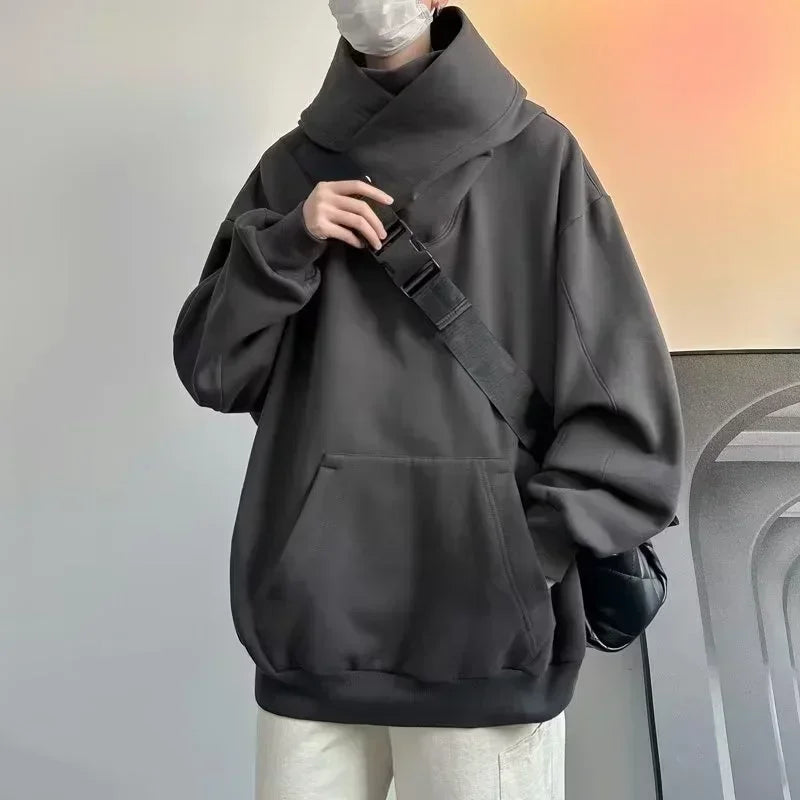 Men's Turtleneck Pullover Hoodie