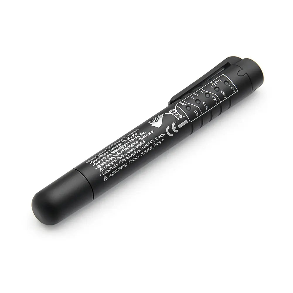 Brake Fluid Tester Pen — LED Moisture Indicator for DOT 3 & DOT 4
