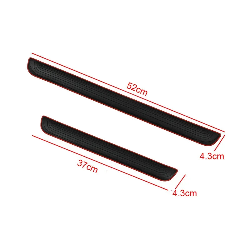 Rubber Door Sill Scuff Protectors (4-Pack)